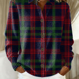 Yolande – Blouse à capuche à carreaux