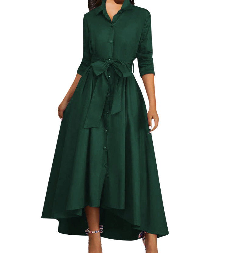 Martine | Robe Maxi Boutonnée Parfaite pour les Fêtes