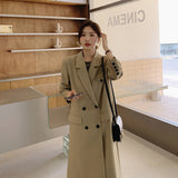 Yvonnette | Manteau oversize pour femme, à double boutonnage, avec revers et coupe longue