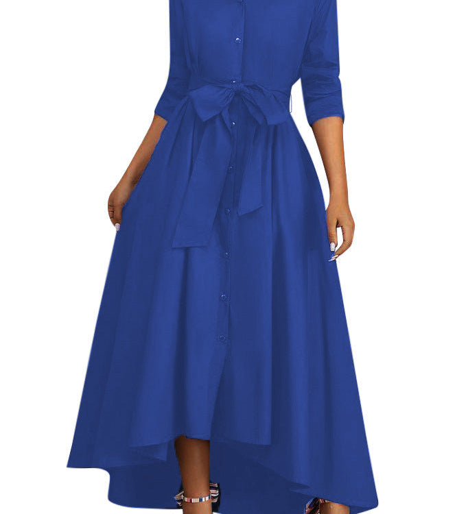 Martine | Robe Maxi Boutonnée Parfaite pour les Fêtes