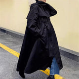 Odalys | Manteau imperméable oversize pour femme avec capuche et coupe en A