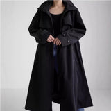 Odalys | Manteau imperméable oversize pour femme avec capuche et coupe en A