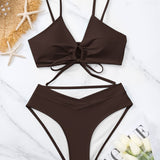 Clotilde | Ensemble de Bikini Deux Pièces avec Nœud à l'Avant