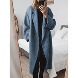 Liesel | Manteau oversized pour femme avec revers et double boutonnage