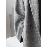 Liesel | Manteau oversized pour femme avec revers et double boutonnage
