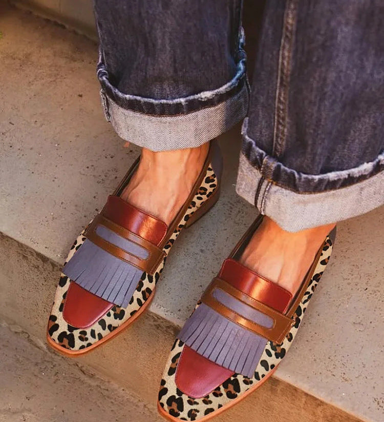 Tiphanie - Mocassin Élégant Léopard