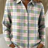 Ursuline – Blouse à Capuche à Carreaux en Couleurs Pastel Fraîches
