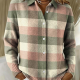 Théodora – Blouse à capuche à carreaux