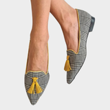 Marion - Mocassin à carreaux moderne