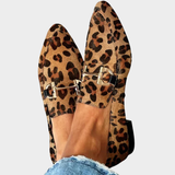 Corinne - Mocassins Élégants Léopard