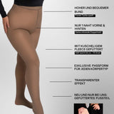 InvisiTights™ | collant doublé | avec pied doublé