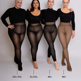 InvisiTights™ | collant doublé | avec pied doublé