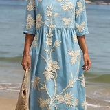 Héloïse - Robe femme décontractée à motifs floraux.