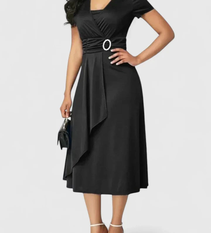 Zhyrelle | Robe Midi Élégante