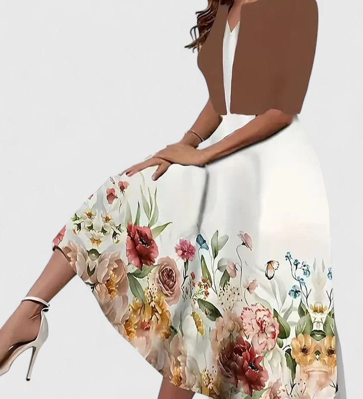 Chantal | Robe Midi Élégante