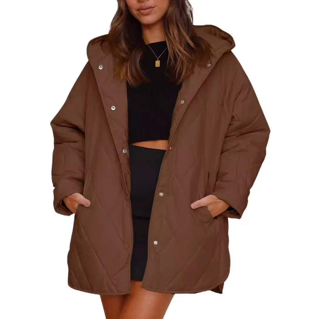 Kessie - Manteau d'hiver oversize avec capuche