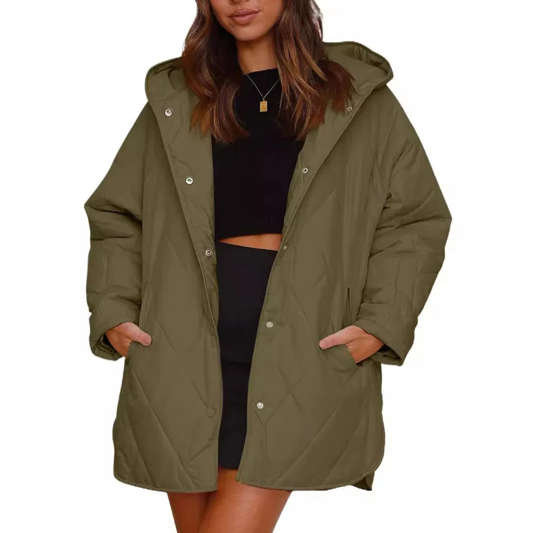 Kessie - Manteau d'hiver oversize avec capuche
