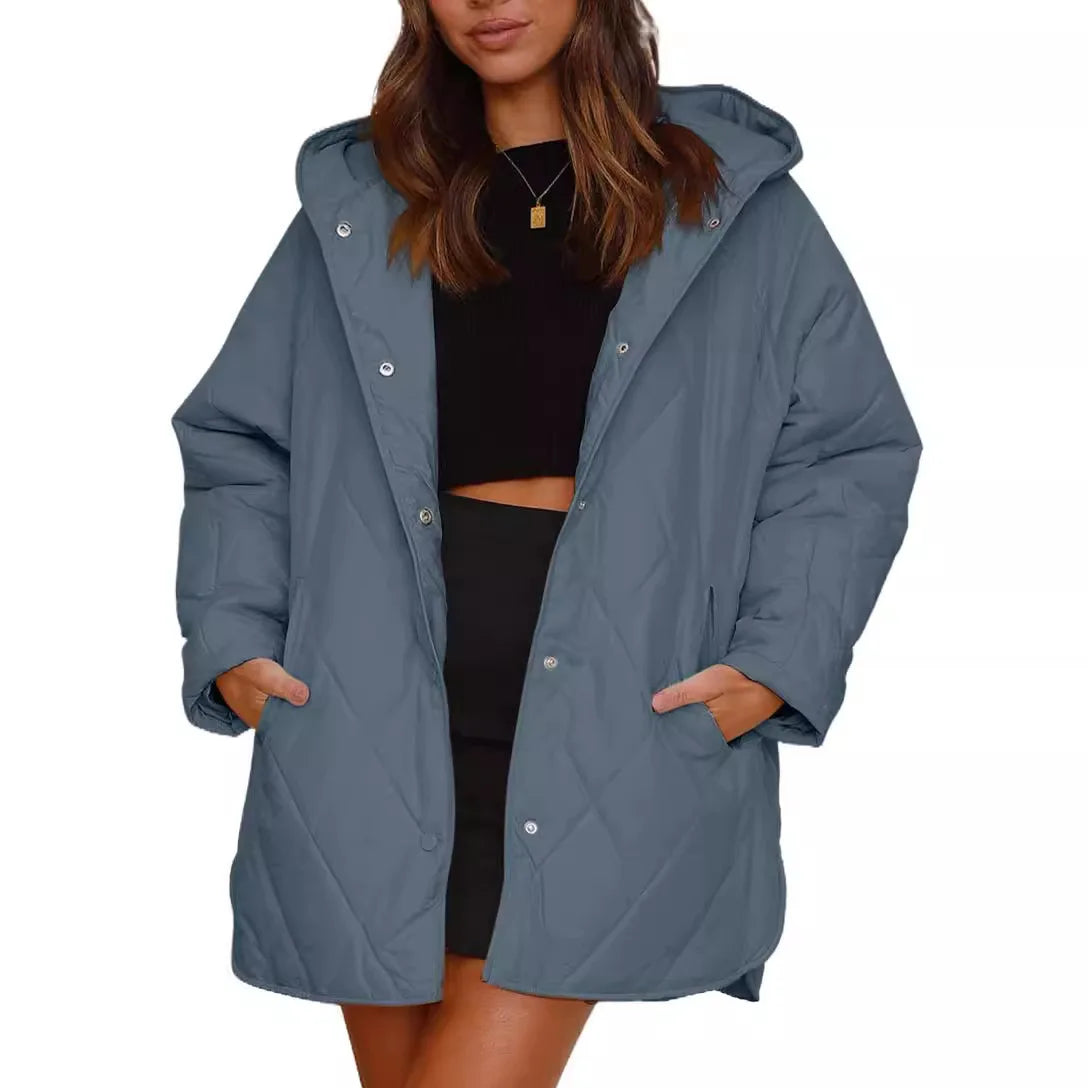Kessie - Manteau d'hiver oversize avec capuche