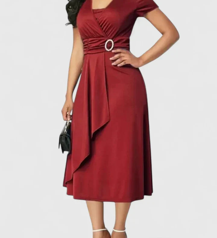 Zhyrelle | Robe Midi Élégante
