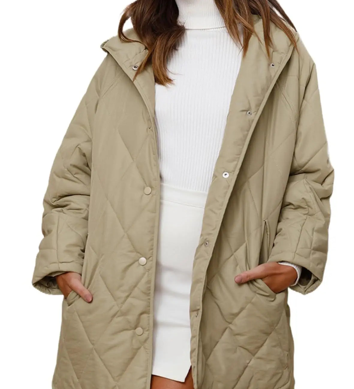 Kessie - Manteau d'hiver oversize avec capuche