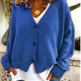 Aline - Gilet Boutonné V-Neck Confortable