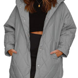 Kessie - Manteau d'hiver oversize avec capuche