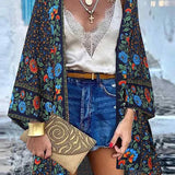 Charline - Cardigan d'été floral léger (Taille Plus disponible)