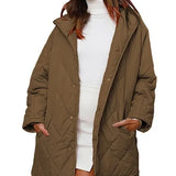 Kessie - Manteau d'hiver oversize avec capuche