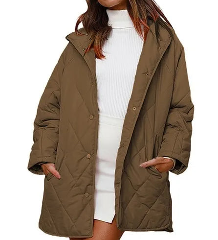 Kessie - Manteau d'hiver oversize avec capuche