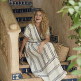 Thalassa - Robe Midi Enveloppante d'Été Élégante