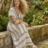 Thalassa - Robe Midi Enveloppante d'Été Élégante