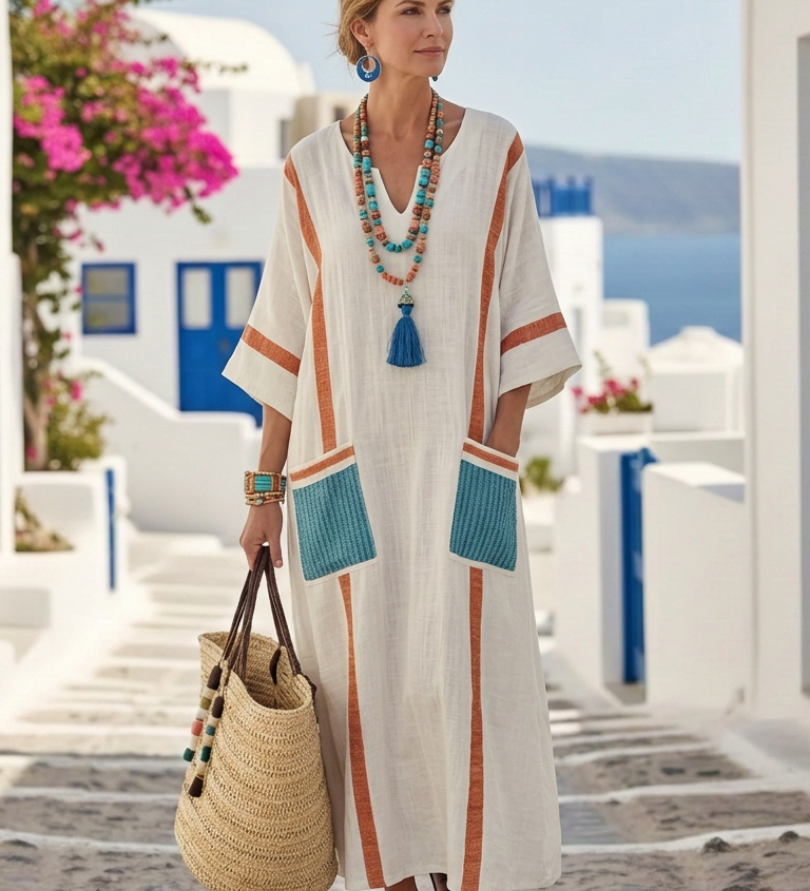 Noemi - Élégante Robe Maxi d'Été