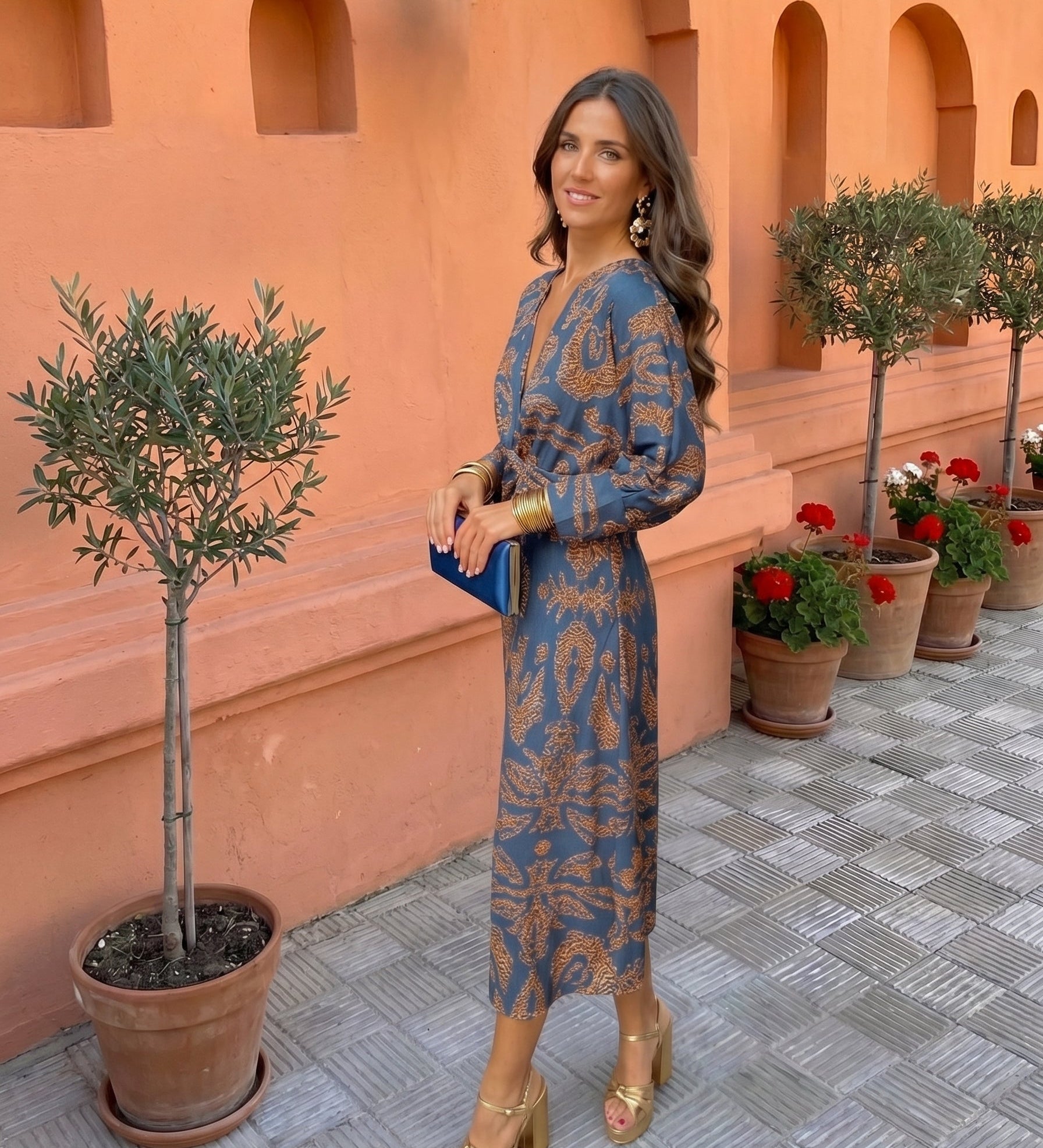 Noirmoutier | Robe Midi Imprimée