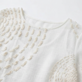 Anaïs - Robe casual brodée pour femme.