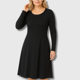 Julie | Robe classique à manches longues évasée