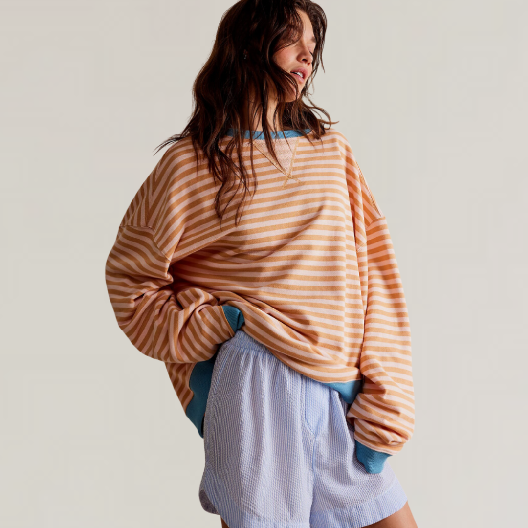 Zephira - Pull Oversize Rayé