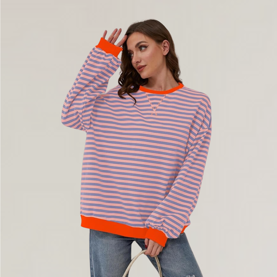 Zephira - Pull Oversize Rayé