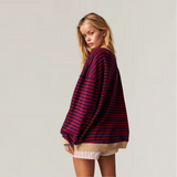 Zephira - Pull Oversize Rayé