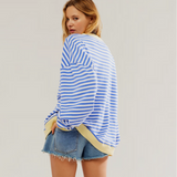 Zephira - Pull Oversize Rayé