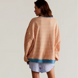 Zephira - Pull Oversize Rayé