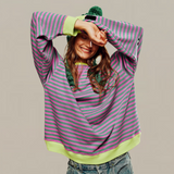 Zephira - Pull Oversize Rayé