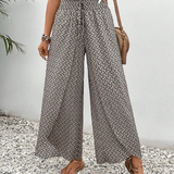 Lizzy | Pantalon à jambes larges avec imprimé géométrique