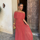 Trouville | Robe Longue Toledo Terracotta