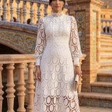 Honfleur | Robe en Dentelle Printanière