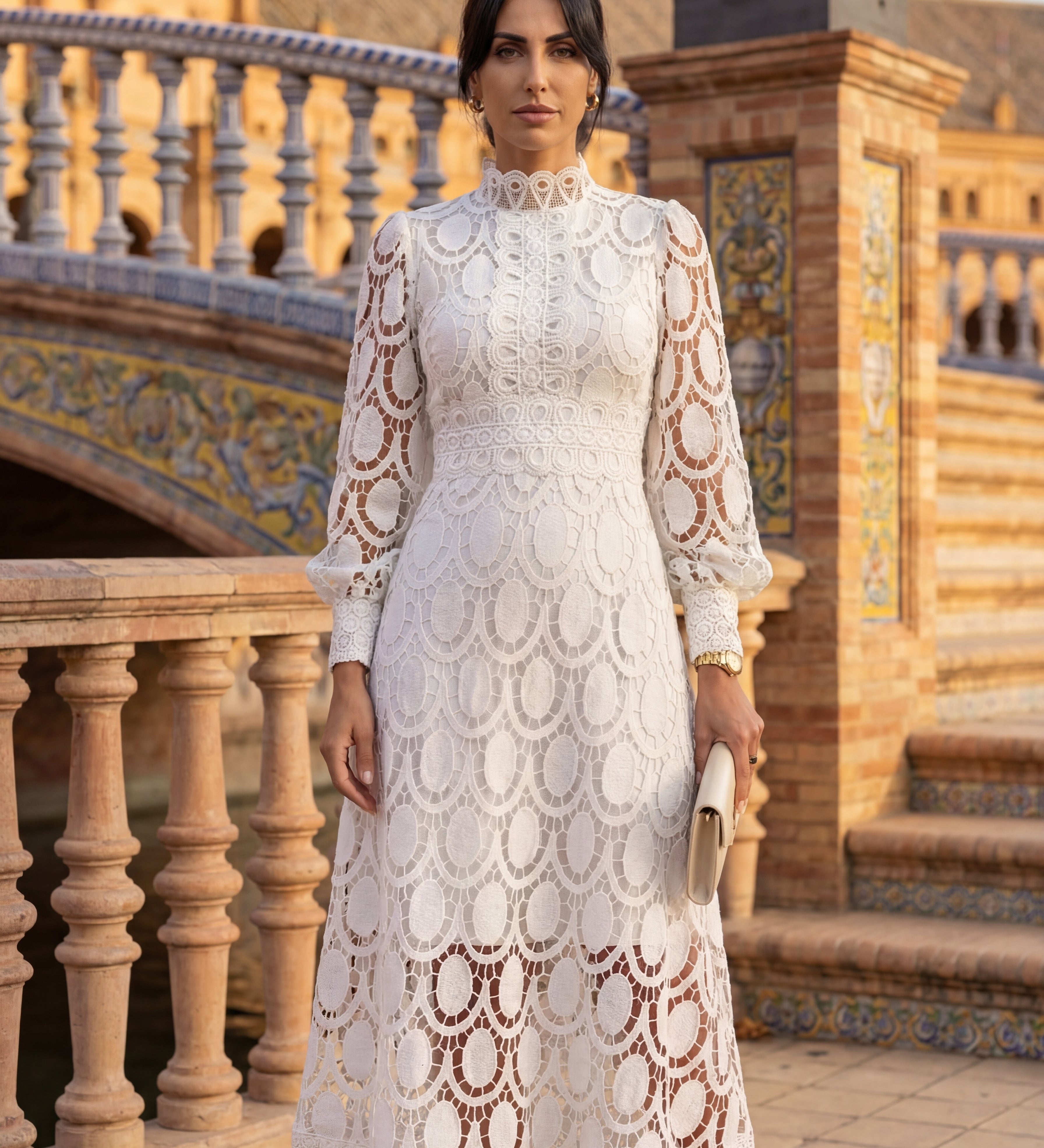 Honfleur | Robe en Dentelle Printanière
