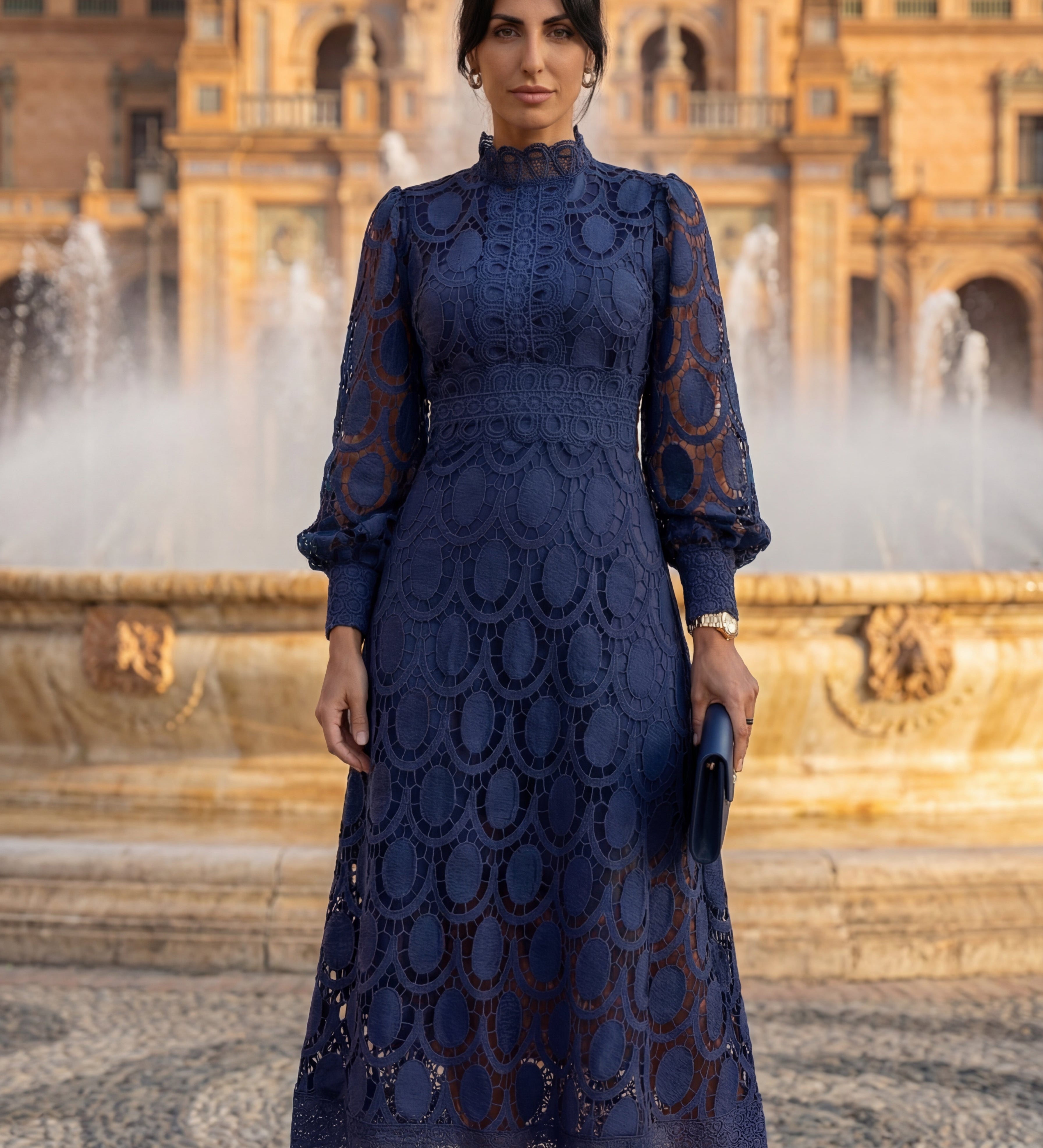 Honfleur | Robe en Dentelle Printanière
