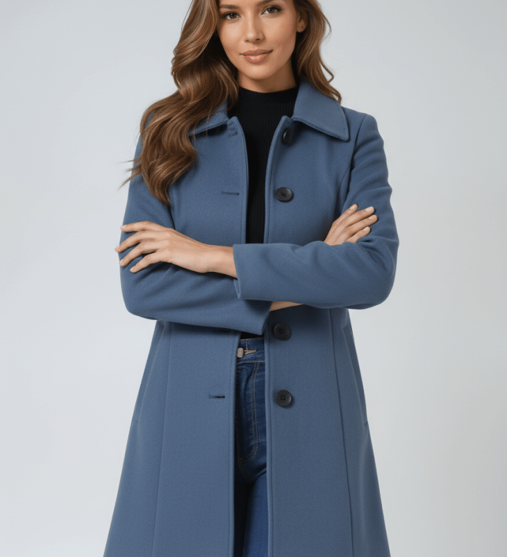 Prudence | Manteau d'hiver pour femme avec fermeture à un bouton