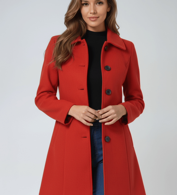 Prudence | Manteau d'hiver pour femme avec fermeture à un bouton
