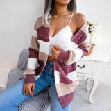 Odette - Cardigan Tricot Rayé Oversize