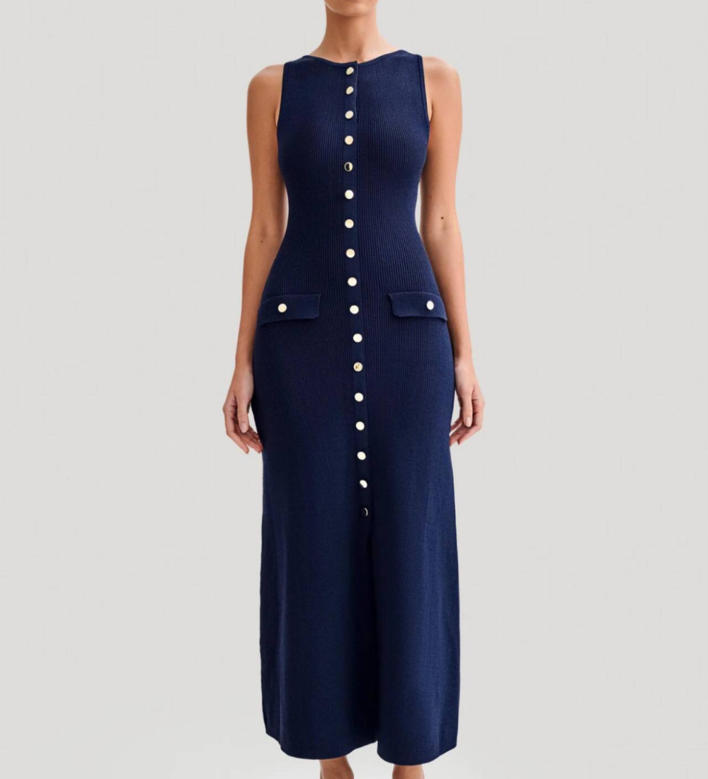 Yseulande | Robe Midi à Boutons